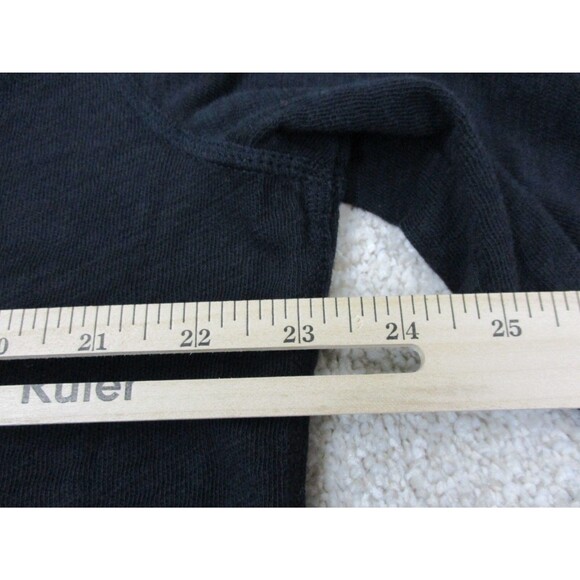 LL Bean Shirt Mens Extra Large XL Slim Black Cotton Henley Casual Pullover * - Picture 10 of 12